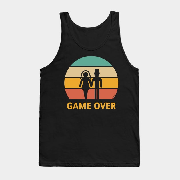 Game Over / Sunset (Stag Party / Hen Night) Tank Top by MrFaulbaum